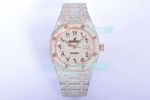 Swiss Replica Audemars Piguet Royal Oak 41MM Iced Out Two Tone Diamond Watch